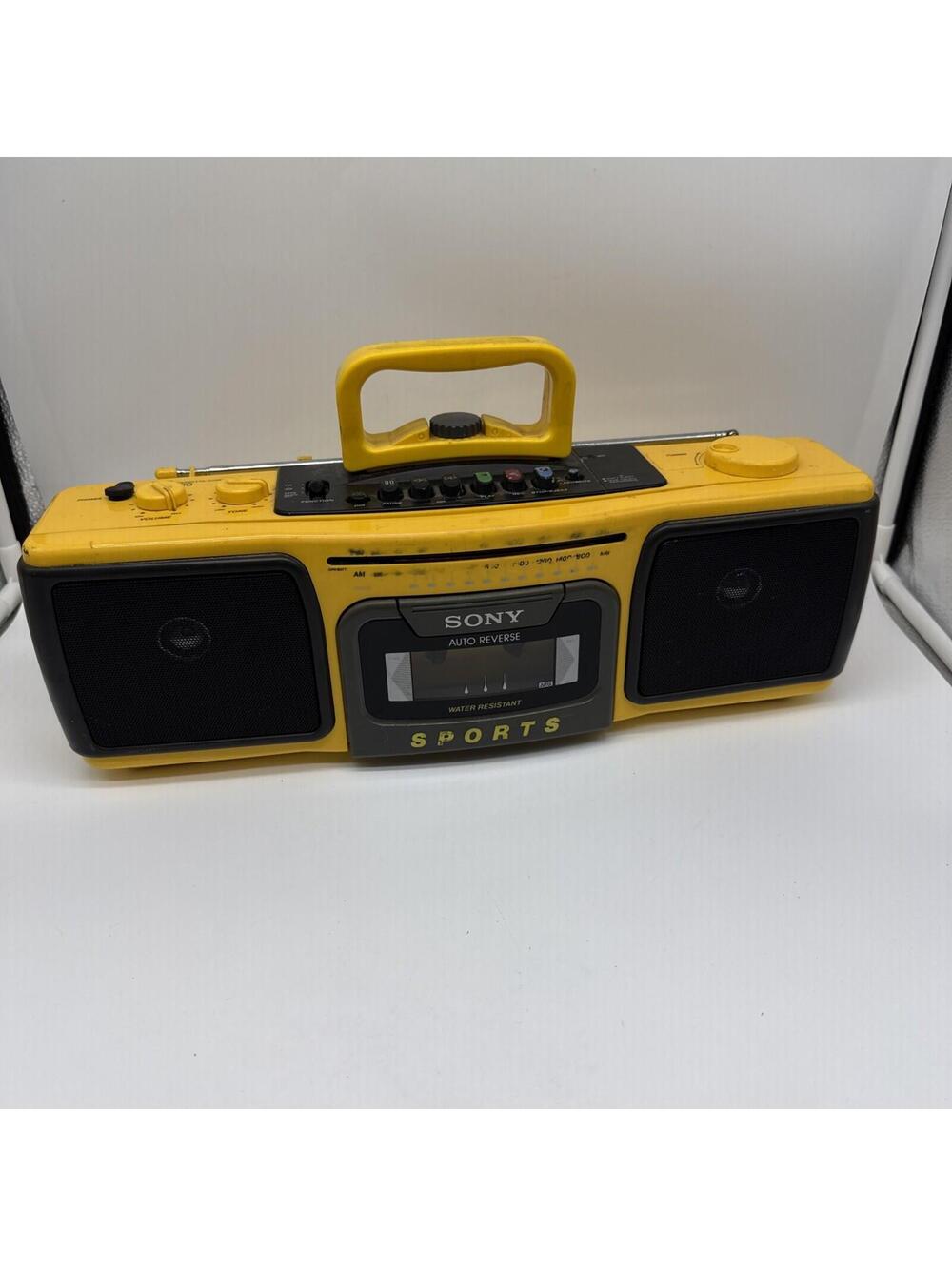 VTG Sony CFS-930 Sports AM/FM Stereo Radio Cassette Recorder Boombox- Read Desc